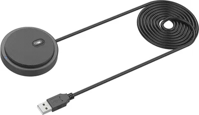 Image de UM02 Microphone à condensateur omnidirectionnel USB pour les réunions, les conférences professionnelles, les ordinateurs, les ordinateurs de bureau, les ordinateurs portables, les PC, le chat vocal, les jeux vidéo, la transmission en direct, l'enregistrement sonore，Noir