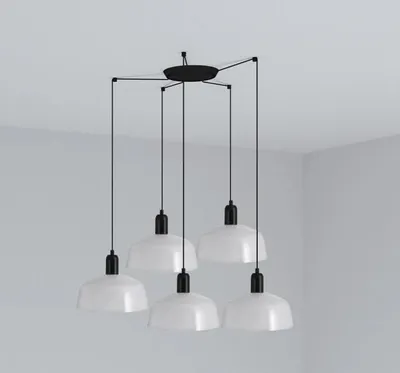 Obrázek produktu pro TATAWIN M závěsná lampa 5 světel bílá 20340-119-5L