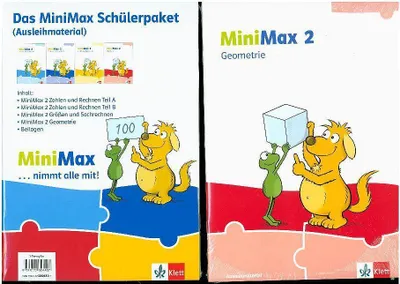 Image de MiniMax 2. Schülerpaket (4 Themenhefte: Zahlen und Rechnen A, Zahlen und Rechnen B, Größen und Sachrechnen, Geometrie) - Ausleihmaterial Klasse 2