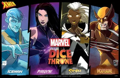 Immagine prodotto di Marvel Dice Throne: X-Men – Uomo Ghiaccio vs Psylocke vs Tempesta vs Wolverine