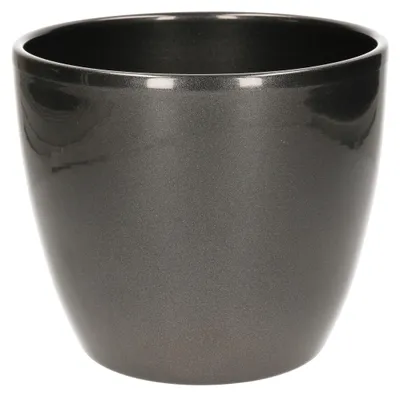 Produktbild von Floran Blumentopf - silber - metallisch - Keramik - 17 x 15 cm