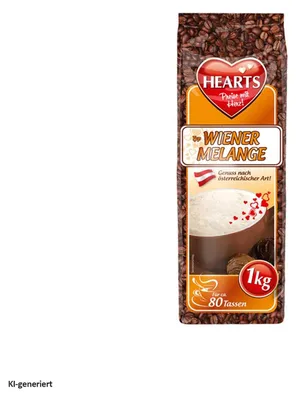 Produktbild von HEARTS Cappuccino Wiener Melange 1kg Instantkaffee
