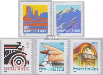 Produktbild von Briefmarken USA 1996 Mi 2740-2744 (kompl.Ausg.) postfrisch Freimarken - Monument Valley