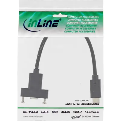 Immagine prodotto di InLine® 33441G Cavo adattatore USB 3.1, da C maschio a C femmina, 0,2 m