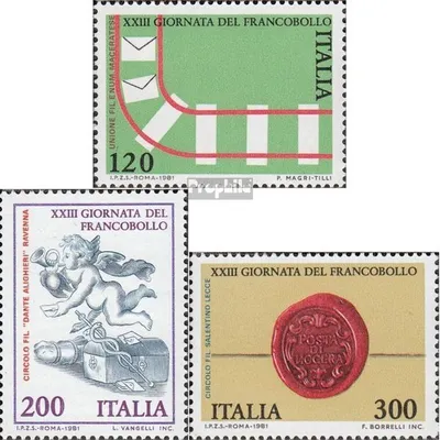 Produktbild von Briefmarken Italien 1981 Mi 1784-1786 (kompl.Ausg.) postfrisch Tag der Briefmarke