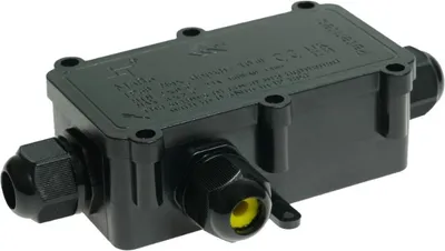 Immagine prodotto di Scatola di giunzione ermetica per montaggio a parete nera IP68 W-00404