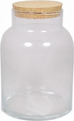 Produktbild von INNA-Glas Vorratsglas ALUKA mit Korken, klar, 31 cm, Ø 21 cm - Aufbewahrungsglas