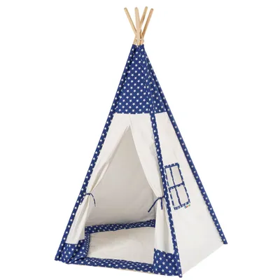 Immagine prodotto di Tenda Howa Tipi Stars bianco/blu con cuscino 8500