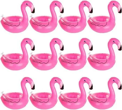 Image de Gobelets gonflables, lot de 12, rose, fête