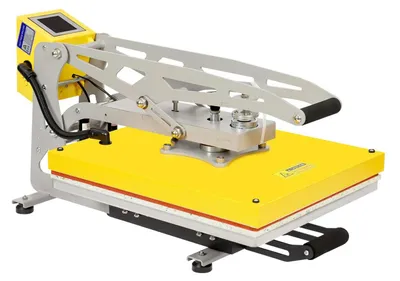 Produktbild von Profi-Transferpresse - Sublimationspresse - 2500 W - 40x50 cm Heizplatte - Bis 250°C - Für T‑Shirts & Tassen - Gelb