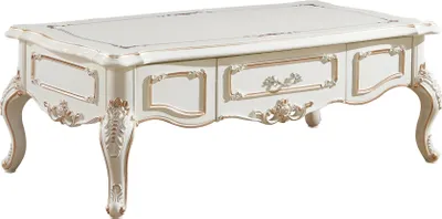 Image de Table basse blanche Tables de salon Meubles design classiques élégants
