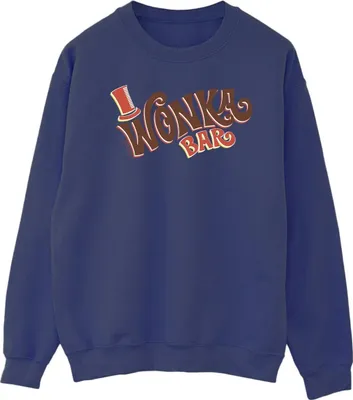 Produktbild von Willy Wonka - "Bar Logo" Sweatshirt für Herren BI50560 (S) (Marineblau)