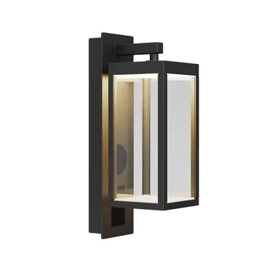 Produktbild von Lucande LED-Außenwandlampe Ferdinand, anthrazit Lautsprecher