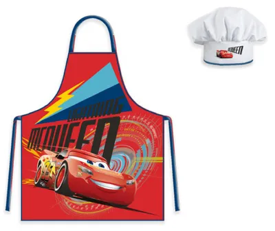 Immagine prodotto di Grembiule per bambini con berretto Cars Lightning