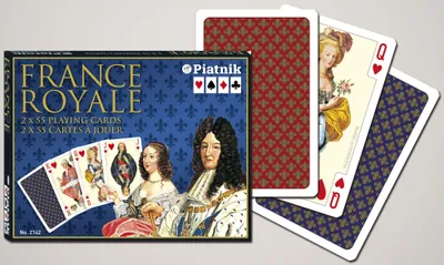 Zdjęcie produktu dla Karty do gry Piatnik France Royale De Luxe - Double Decker