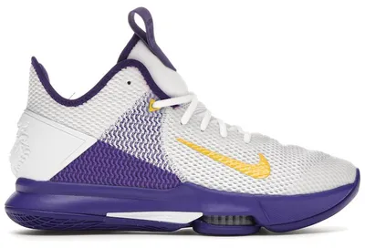 Produktbild von Nike LeBron Witness 4 White/Voltage Purple - EU 42.5