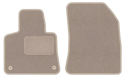 Immagine prodotto di Tappetini anteriori in moquette per Citroen C4 Grand Spacetourer 2013-2021 (7 posti) – 2 pezzi, beige, su misura – Wielganizator LUX