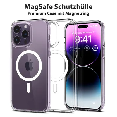 Produktbild von MagSafe Hülle für iPhone 11 inkl. 2x Display Panzerglas und 2x Kamera Schutz Glas Panzerfolie