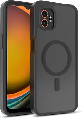 Produktbild von Magnetisch Hülle für Samsung Galaxy XCover7 Pro, Kompatibel mit MagSafe, Transluzente Matt Rückseite Stoßfeste Handyhülle Schwarz