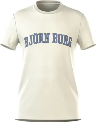 Produktbild von Björn Borg - Herren - Borg Essential T-Shirt - Beige/Weiß - Gr. S