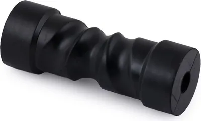 Produktbild von Kielrolle, 193 mm, selbstzentrierend, Gummi, schwarz, aus Gummi