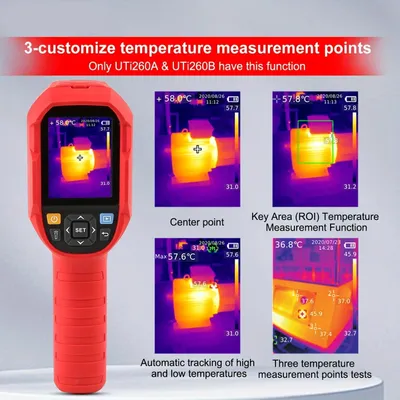 Obrázek produktu pro Teplotní kamera - Teplotní skener - Termokamera - Infračervený teploměr - Teploměr
