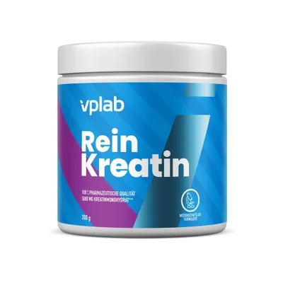 Produktbild von VPLab Reines Kreatin Monohydrat 300g 60 Portionen für Kraft Muskelaufbau Training