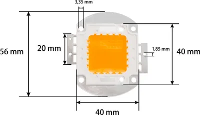 Produktbild von LED Chips für LED Fluter Flutlichtstrahler Warmweiß 100 Watt