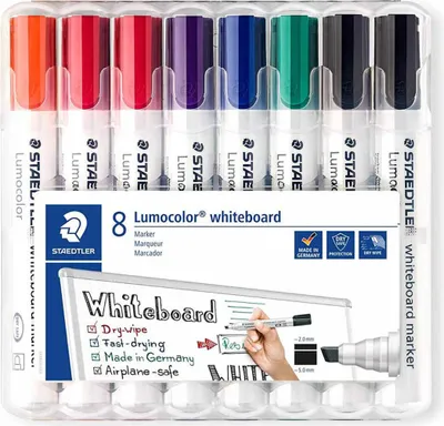 Produktbild von STAEDTLER 351 B WP8X Whiteboard-Marker farbsortiert 2,0 - 5,0 mm, 8 St.