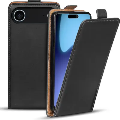 Productafbeelding van Flipcase voor Apple iPhone, beschermhoes met klep, klassieke telefoonhoes