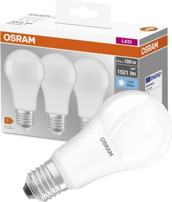 Zdjęcie produktu dla Osram Base CL A, 14 W, 100 W, E27, 1521 lm, 15000 h, Zimne białe