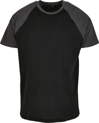Obrázek produktu pro Build Your Brand Pánské tričko s krátkým rukávem Strongsu černo-šedá 4XL