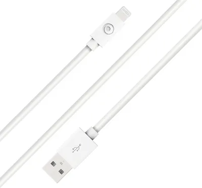 Produktbild von BigBen Connected, USB-A/Lightning-Kabel 2 m – 2,4 A, Weiß