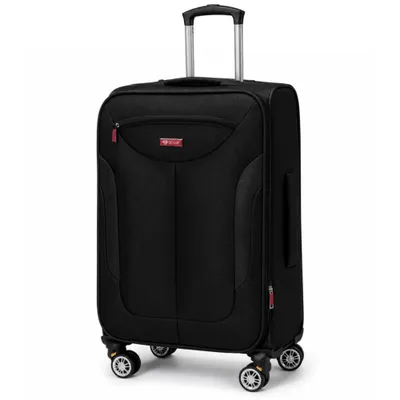 Image de Valise cabine Solier, 25 litres, trolley, 4 roulettes, extensible
