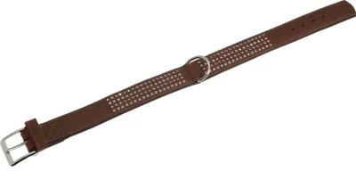 Produktbild von Karlie Vintage Strass-Halsband 4-reihig - Braun - 65cm / 40mm