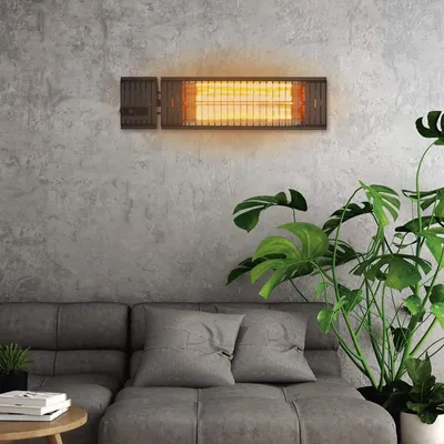Produktbild von Infrarot-Heizstrahler 2er-Set Wärmestrahler Terrassenstrahler Infrarotstrahler