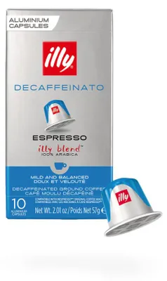 Productafbeelding van Illycafé, koffiekapsules, ontcafeïne, 10 stuks