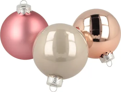 Produktbild von Edle Christbaumkugeln Glas Deko Advent Weihnachten, 14 Stück