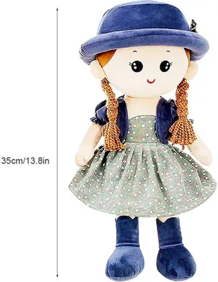 Produktbild von Baby Girl Rag Doll, Plüschpuppe Spielzeug, Prinzessin Puppe Ragdoll Spielzeug
