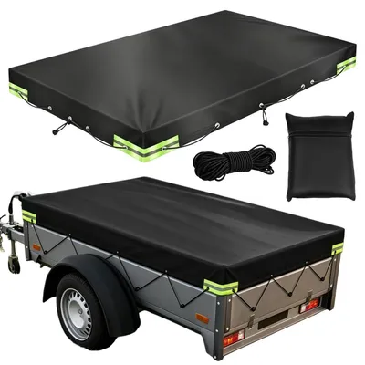 Produktbild von Anhängerplane Flachplane 209 x 115 x 10 cm 420D Oxford Wasserdicht mit Planenseil