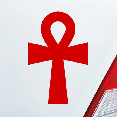 Produktbild von Auto Aufkleber Heilige Katze Holy Cat Ägypten Egypt Car 10x15 cm Rot Sticker Heckscheibenaufkleber