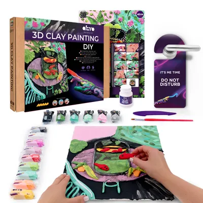 Imagen del producto de Okto Art Set para pintar con arcilla pez dorado Henri Matisse 30x40 cm