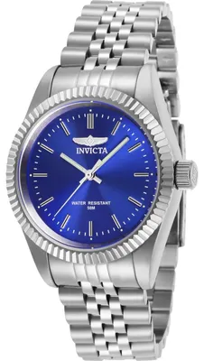 Produktbild von Invicta Specialty 29398 Damenuhr - Quarzwerk - Edelstahl mit blauem Zifferblatt - 36 mm