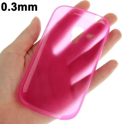 Produktbild von Schutzhülle Case Ultra Dünn 0,3mm für Handy Samsung Galaxy S3 mini i8190 / i8195 / i8200 Pink Transparent