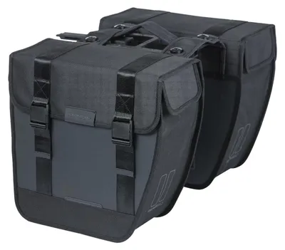Immagine prodotto di Borsa doppia BASIL "Tour" volume: 28 l, nero, incl. piastra adattatore MIK 2.0