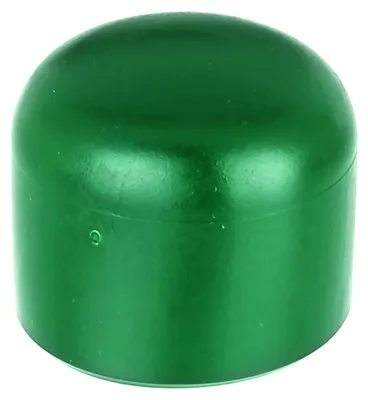Image de Alberts 855239 Capuchon de poteau pour poteau métallique rond, plastique, vert, pour poteau Ø 34 mm, set de 20 pièces