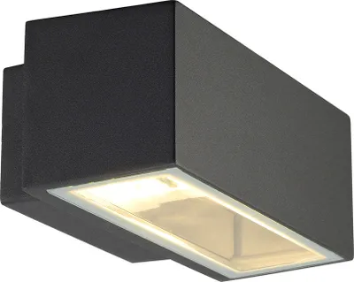 Obrázok produktu pre SLV 232485 BOX R7s nástenné svietidlo hranaté antracitové R7s max. 80W hore-dole
