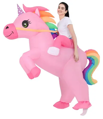 Produktbild von Solidchoice – Aufblasbares Einhorn-Kostüm für Erwachsene