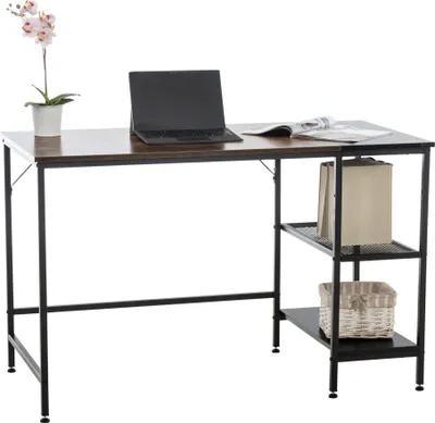 Produktbild von Schreibtisch HLO-CP15 schwarz/braun