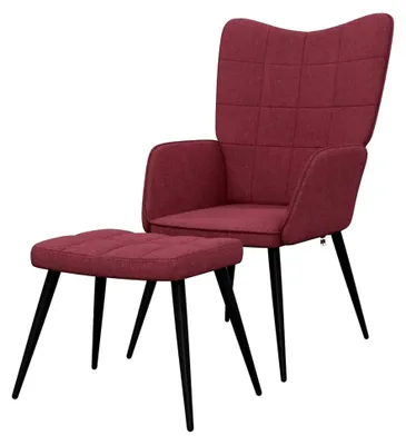 Produktbild von Relaxsessel mit Hocker in Weinrot, 10,7 KG